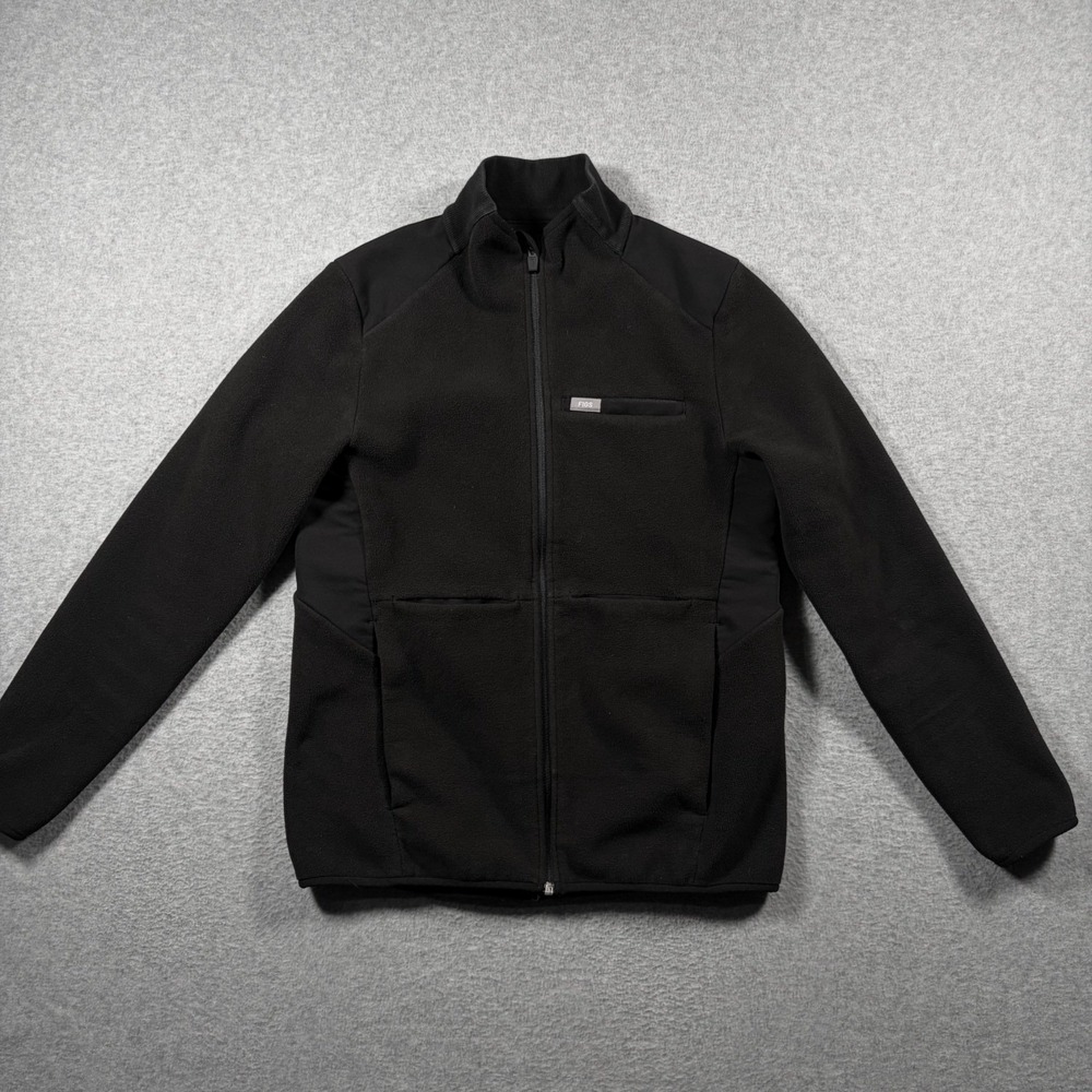 Figs Technical Collection On Shift Fleece Jacket Women Small Black Primaloft